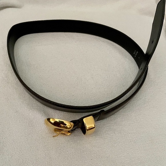 Soho design group - Women’s Chocolate Brown, faux Leather belt. 36” - Picture 3 of 5